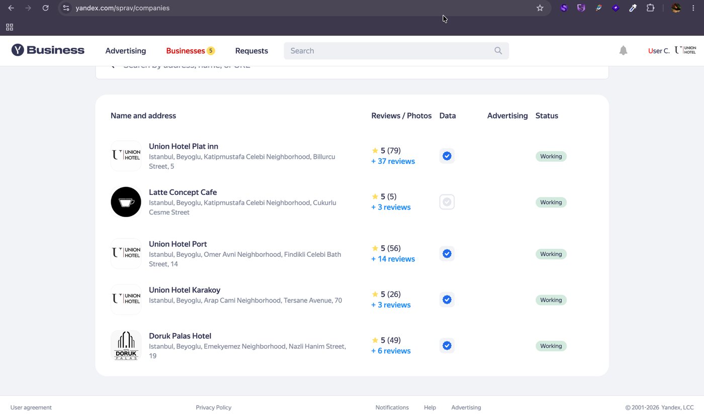Yandex Business
